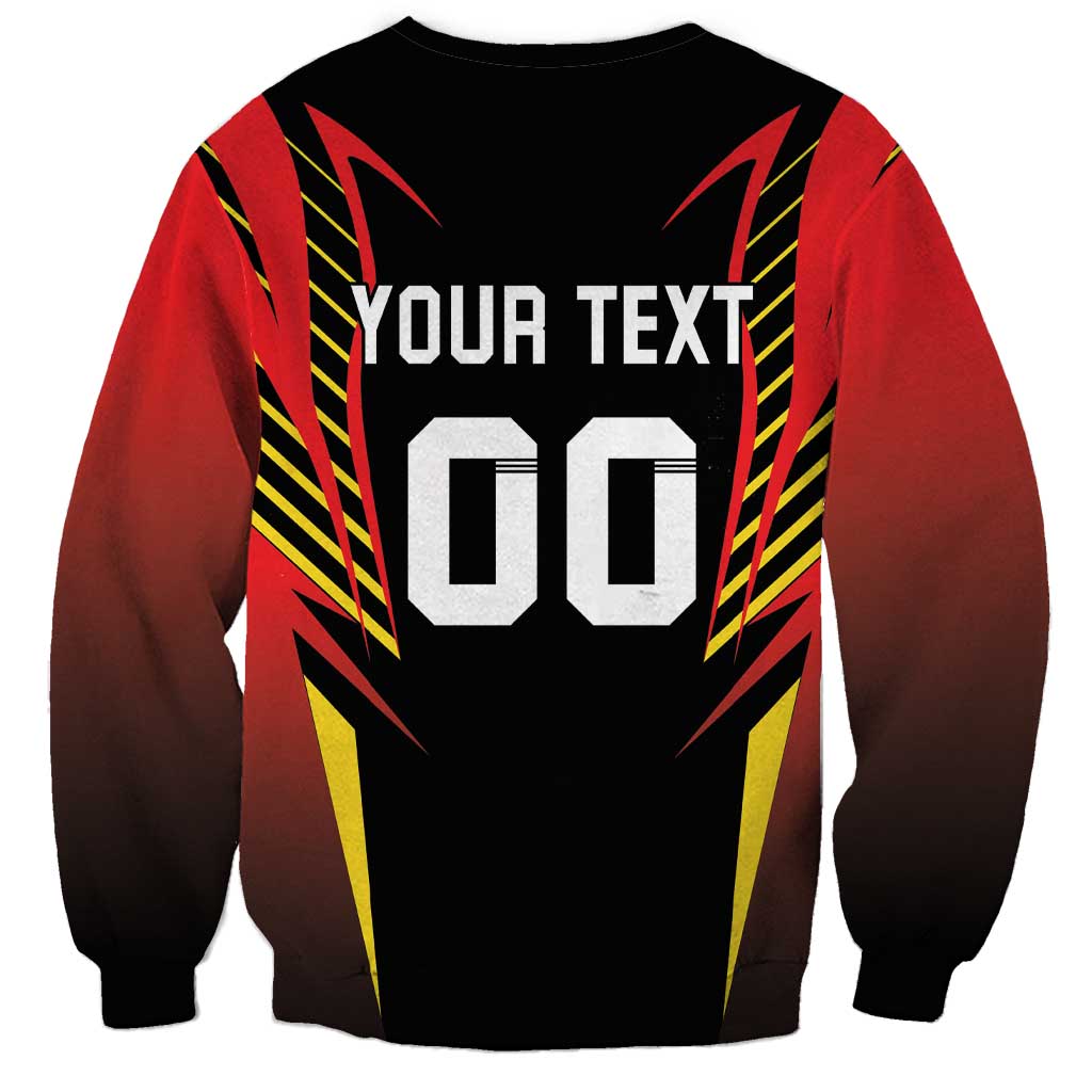 Custom Belgium Football Sweatshirt Les Diables rouges Devil Mascot