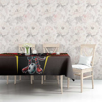 Custom Belgium Football Tablecloth Les Diables rouges Devil Mascot