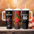 Custom Belgium Football Tumbler With Handle Les Diables rouges Devil Mascot