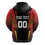 Custom Belgium Football Zip Hoodie Les Diables rouges Devil Mascot