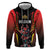 Custom Belgium Football Zip Hoodie Les Diables rouges Devil Mascot