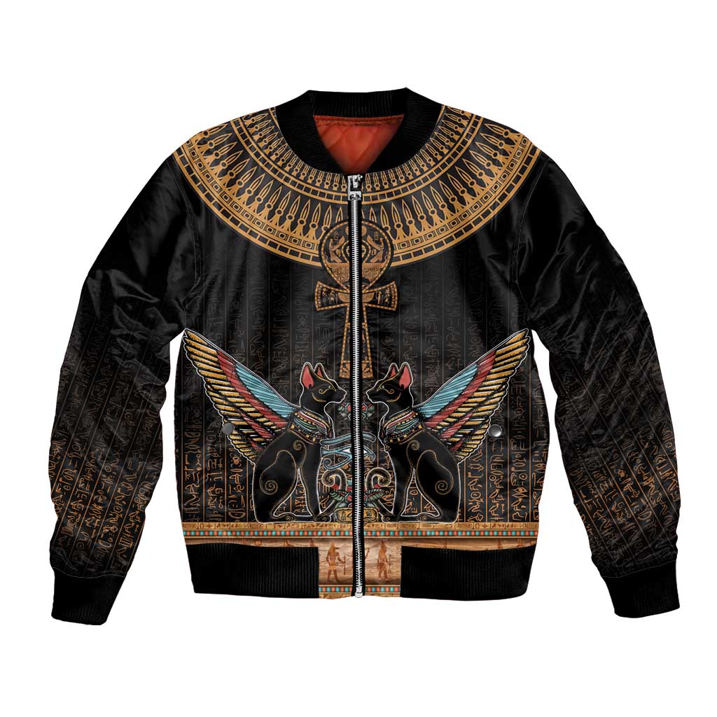 Ankh Egypt Bomber Jacket Ankh Egyptian Hieroglyphs Alphabet