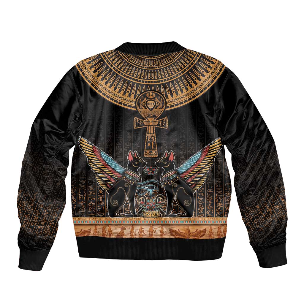 Ankh Egypt Bomber Jacket Ankh Egyptian Hieroglyphs Alphabet