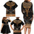 Ankh Egypt Family Matching Long Sleeve Bodycon Dress and Hawaiian Shirt Ankh Egyptian Hieroglyphs Alphabet