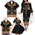 Ankh Egypt Family Matching Off The Shoulder Long Sleeve Dress and Hawaiian Shirt Ankh Egyptian Hieroglyphs Alphabet