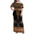 Ankh Egypt Family Matching Off Shoulder Maxi Dress and Hawaiian Shirt Ankh Egyptian Hieroglyphs Alphabet