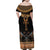 Ankh Egypt Family Matching Off Shoulder Maxi Dress and Hawaiian Shirt Ankh Egyptian Hieroglyphs Alphabet