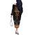 Ankh Egypt Off The Shoulder Long Sleeve Dress Ankh Egyptian Hieroglyphs Alphabet