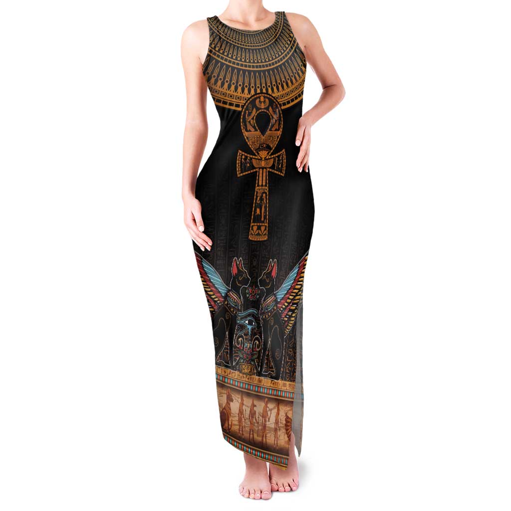 Ankh Egypt Tank Maxi Dress Ankh Egyptian Hieroglyphs Alphabet