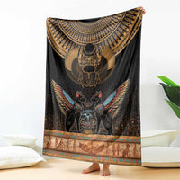 The Scarab Beetle Blanket Egyptian Hieroglyphs Alphabet