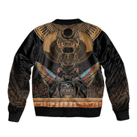 The Scarab Beetle Bomber Jacket Egyptian Hieroglyphs Alphabet