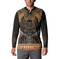 The Scarab Beetle Button Sweatshirt Egyptian Hieroglyphs Alphabet