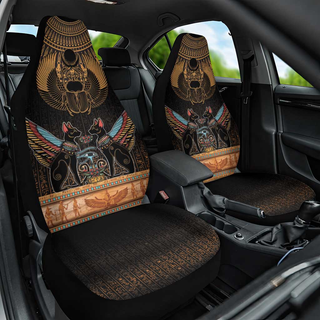 The Scarab Beetle Car Seat Cover Egyptian Hieroglyphs Alphabet