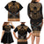 The Scarab Beetle Family Matching Long Sleeve Bodycon Dress and Hawaiian Shirt Egyptian Hieroglyphs Alphabet