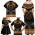 The Scarab Beetle Family Matching Off Shoulder Maxi Dress and Hawaiian Shirt Egyptian Hieroglyphs Alphabet