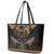 The Scarab Beetle Leather Tote Bag Egyptian Hieroglyphs Alphabet