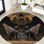 The Scarab Beetle Round Carpet Egyptian Hieroglyphs Alphabet