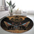 The Scarab Beetle Round Carpet Egyptian Hieroglyphs Alphabet