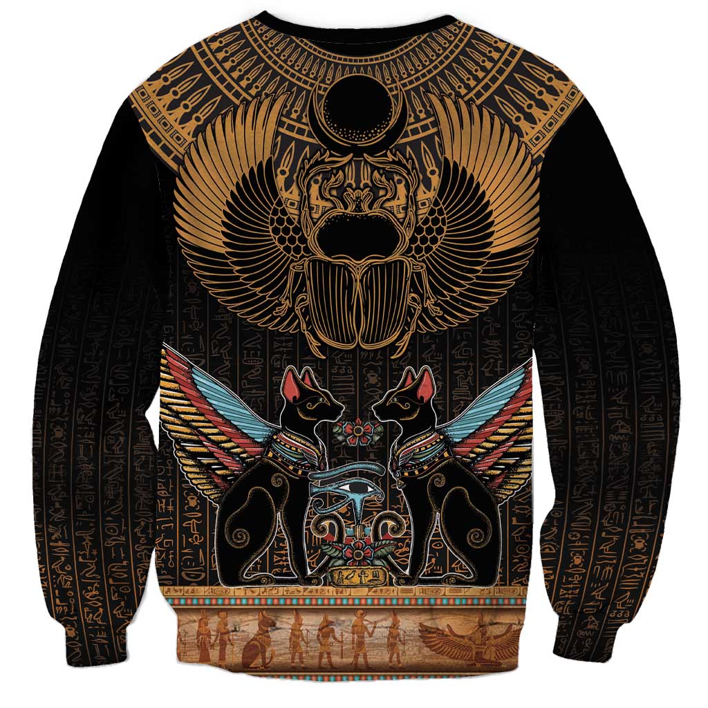 The Scarab Beetle Sweatshirt Egyptian Hieroglyphs Alphabet