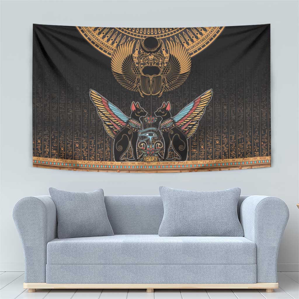 The Scarab Beetle Tapestry Egyptian Hieroglyphs Alphabet