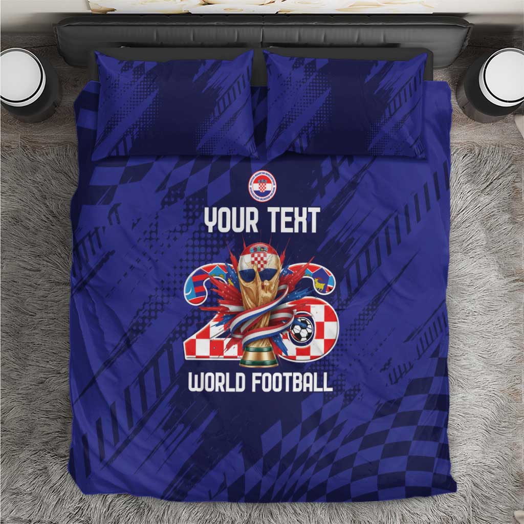 World Football Croatia 2026 Personalized Bedding Set Mala Zemlja Veliki Snovi