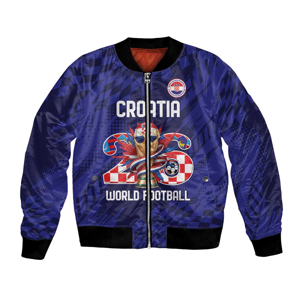 World Football Croatia 2026 Personalized Bomber Jacket Mala Zemlja Veliki Snovi