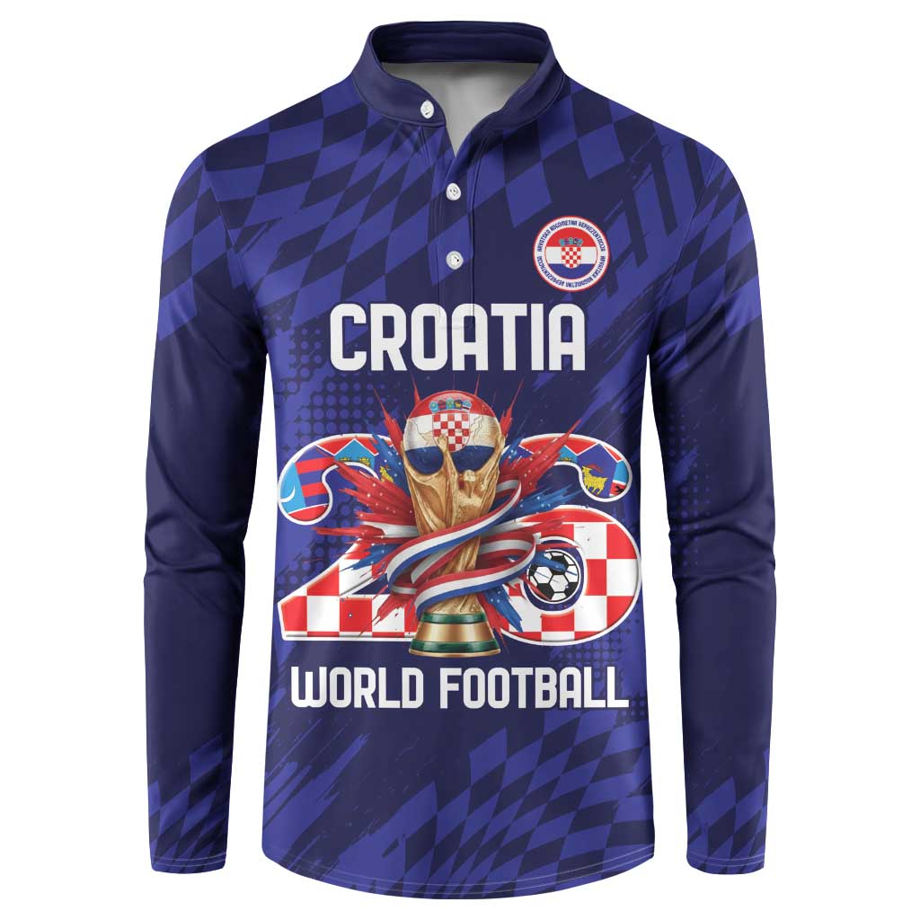 World Football Croatia 2026 Personalized Button Sweatshirt Mala Zemlja Veliki Snovi