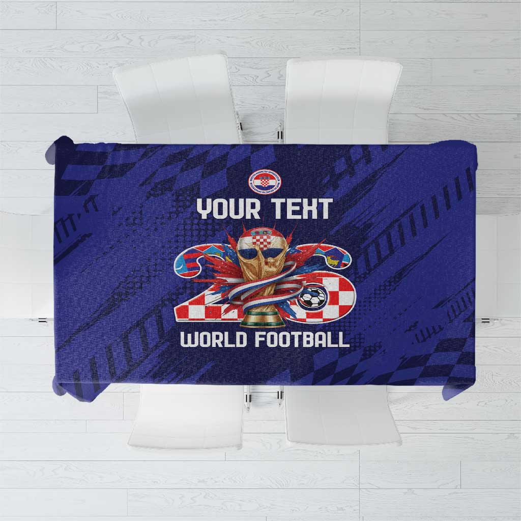 World Football Croatia 2026 Personalized Tablecloth Mala Zemlja Veliki Snovi