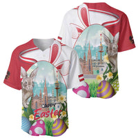 Happy Easter Austria Baseball Jersey Easter Eggs With St. Stephen's Cathedral