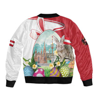 Happy Easter Austria Bomber Jacket Easter Eggs With St. Stephen's Cathedral