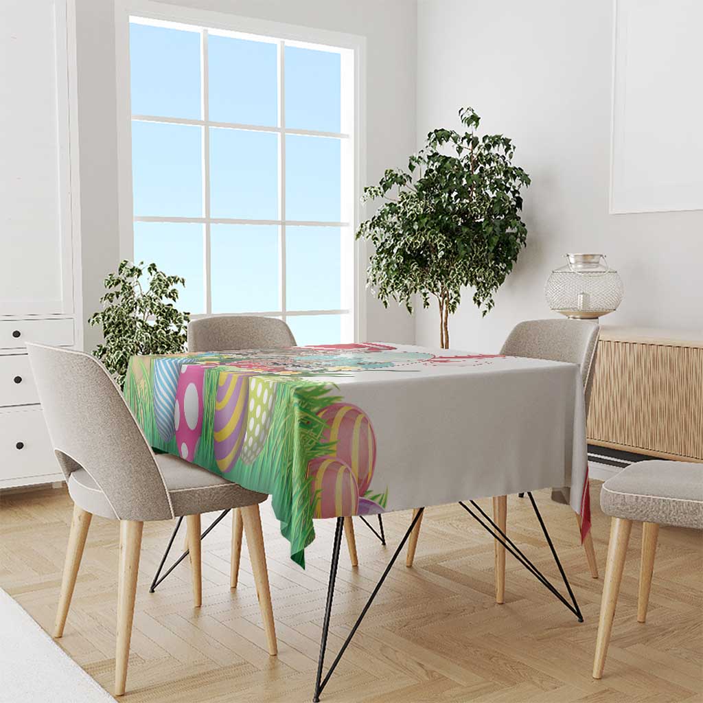 Happy Easter Austria Tablecloth Easter Eggs With St. Stephen's Cathedral