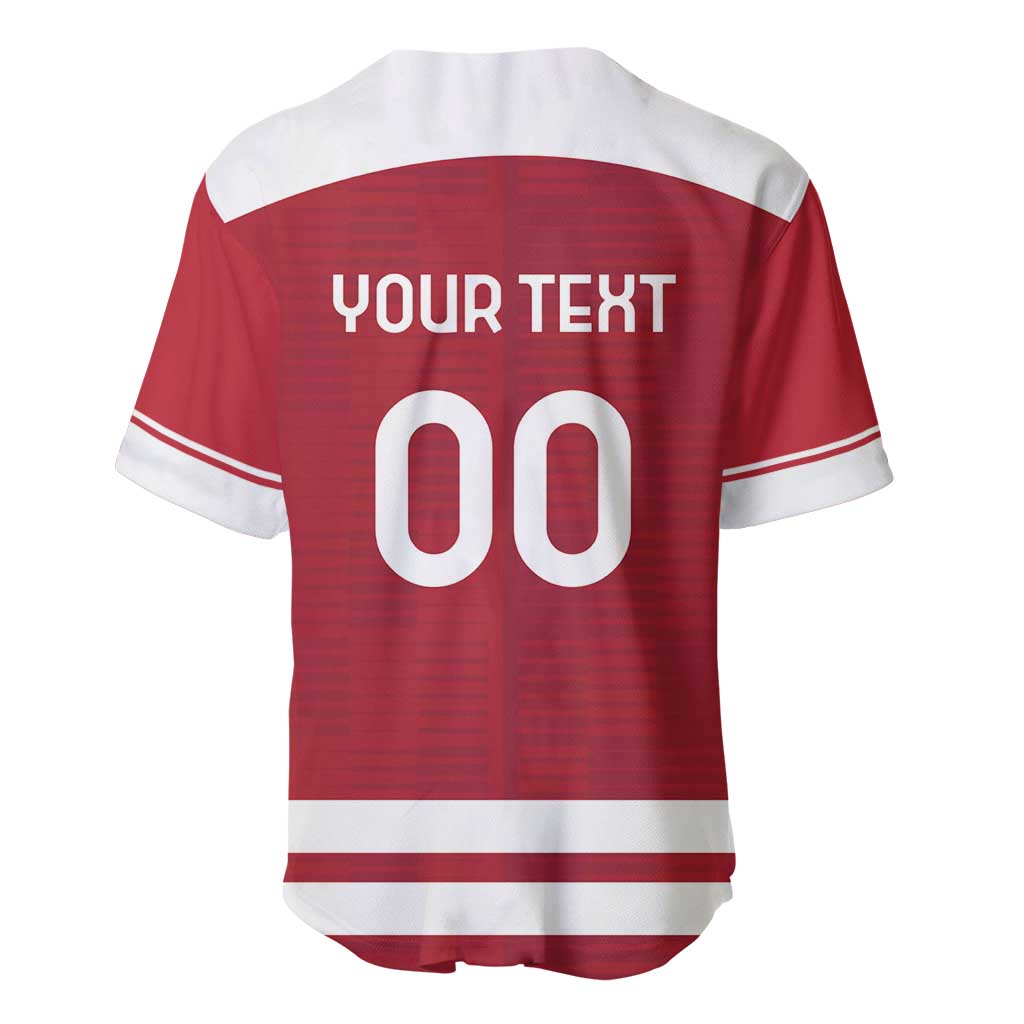 Custom Denmark Hockey Baseball Jersey Danish Lions