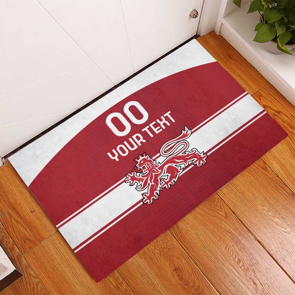 Custom Denmark Hockey Rubber Doormat Danish Lions