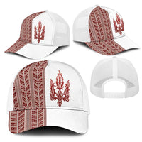 Ukraine Vyshyvanka Pattern Mesh Trucker Cap Ukrainian Trident