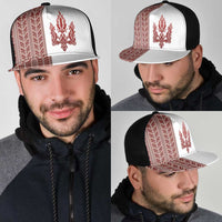 Ukraine Vyshyvanka Pattern Mesh Trucker Cap Ukrainian Trident