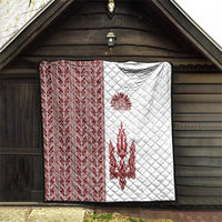 Ukraine Vyshyvanka Pattern Quilt Ukrainian Trident