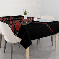 Traditional Ukrainian Costume Tablecloth Red Floral Embroidery Style