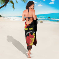 Personalized Macedonia Republic Day Sarong Ilinden Monument Red Poppy - Wonder Print Shop