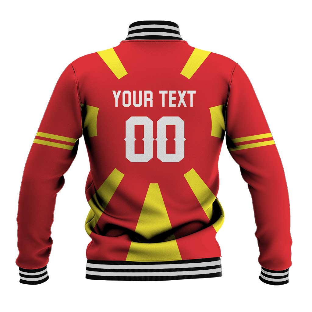 Custom Macedonia Baseball Jacket Flag Style - Wonder Print Shop