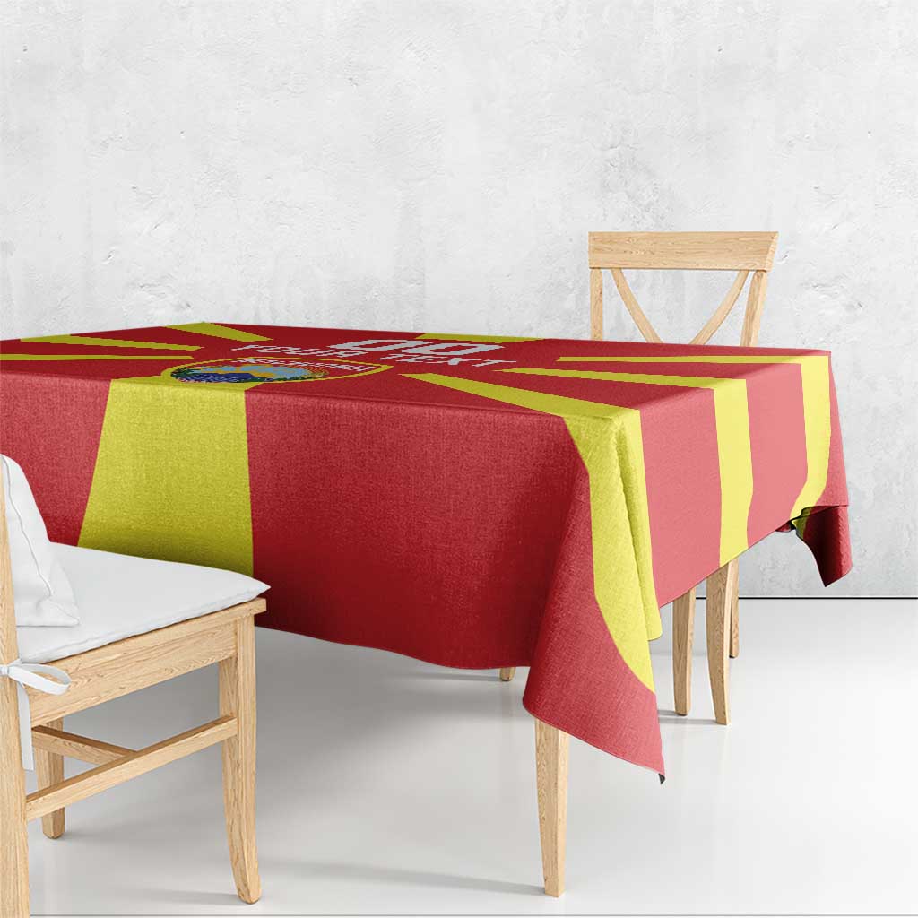 Custom Macedonia Tablecloth Flag Style - Wonder Print Shop