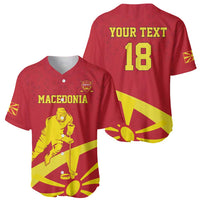 Macedonia Ice Hockey Custom Baseball Jersey Go Champion - Wonder Print Shop