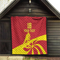 Macedonia Ice Hockey Custom Quilt Go Champion - Wonder Print Shop