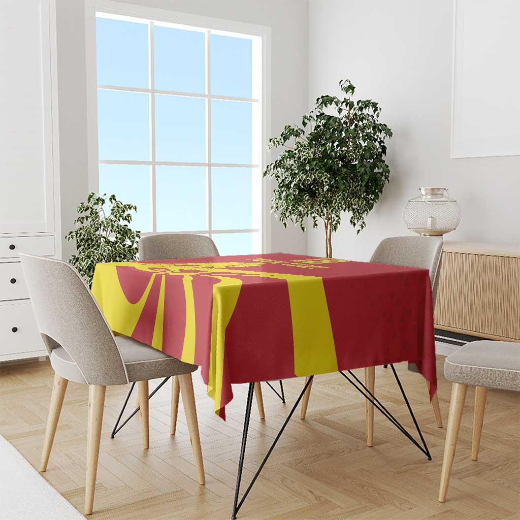 Macedonia Ice Hockey Custom Tablecloth Go Champion - Wonder Print Shop