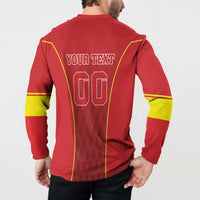 Custom Macedonia Football Button Sweatshirt Come On Lavovi - Wonder Print Shop