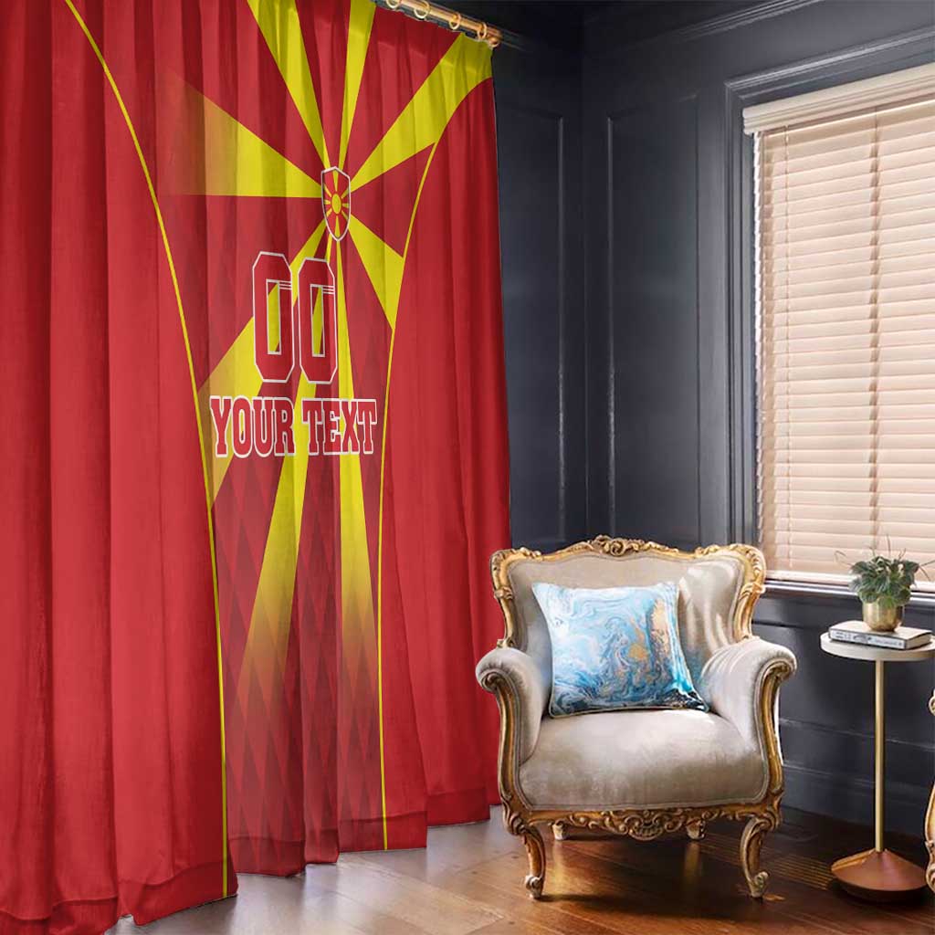 Custom Macedonia Football Window Curtain Come On Lavovi - Wonder Print Shop