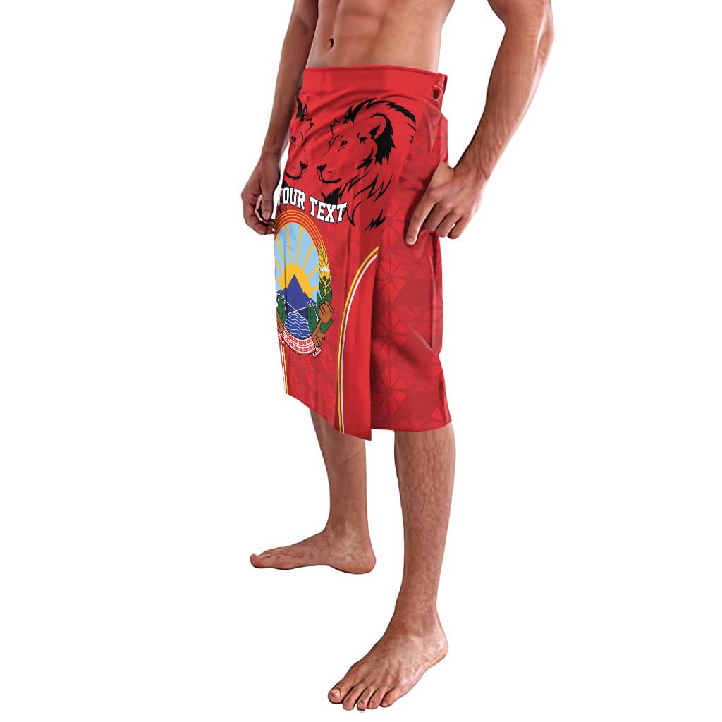 Personalized Macedonia Lion Lavalava National Emblem - Wonder Print Shop