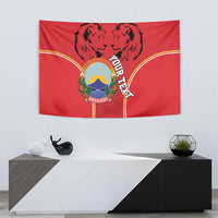 Personalized Macedonia Lion Tapestry National Emblem - Wonder Print Shop