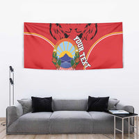 Personalized Macedonia Lion Tapestry National Emblem - Wonder Print Shop