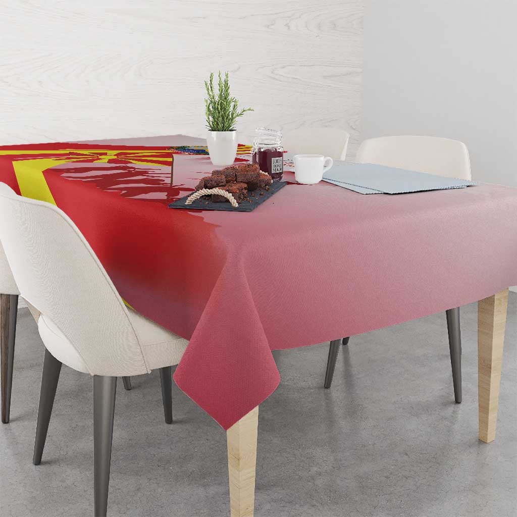 Macedonia Independence Day Tablecloth Den na nezavisnosta - Wonder Print Shop