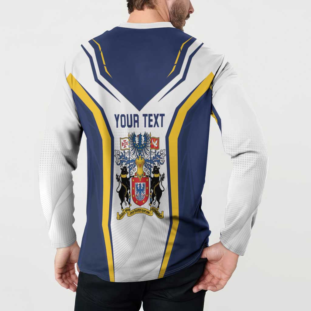 Personalized Azores Portugal Button Sweatshirt Sporty Style - Wonder Print Shop